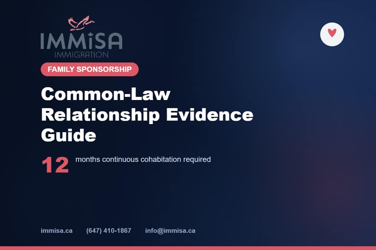 Common-law relationship evidence guide - Immisa Immigration